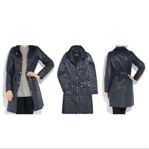 Marc by Marc Jacobs Navy Long Quilted Puffer Coat Size Medium